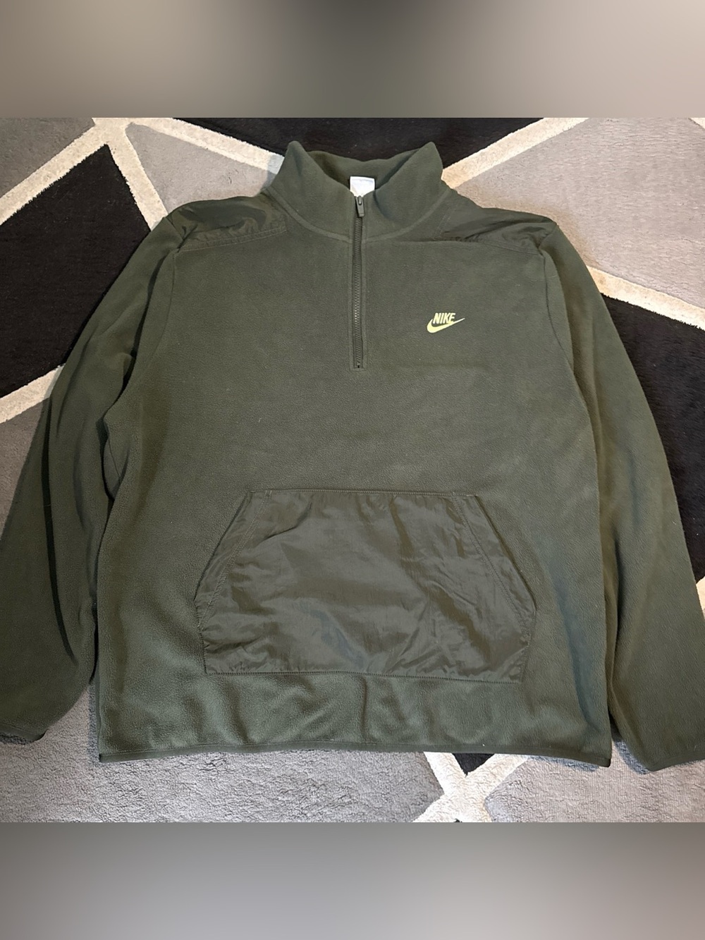 Nike dark green quarter zip sweatshirt Size XL